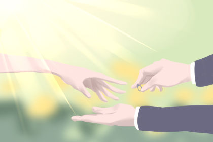 结婚纪念日简单一句话 感言至老公