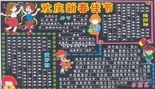 春节黑板报图片