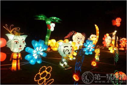 光彩夺目 中秋节花灯图片欣赏